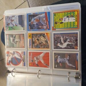 9 card lot of Nolan Ryan baseball cards